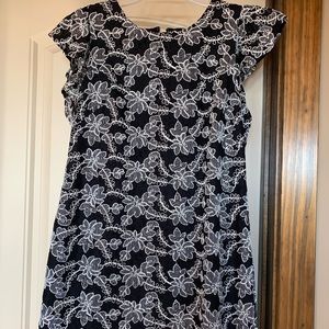 NWOT! Ann Taylor Black & White Lace Dress